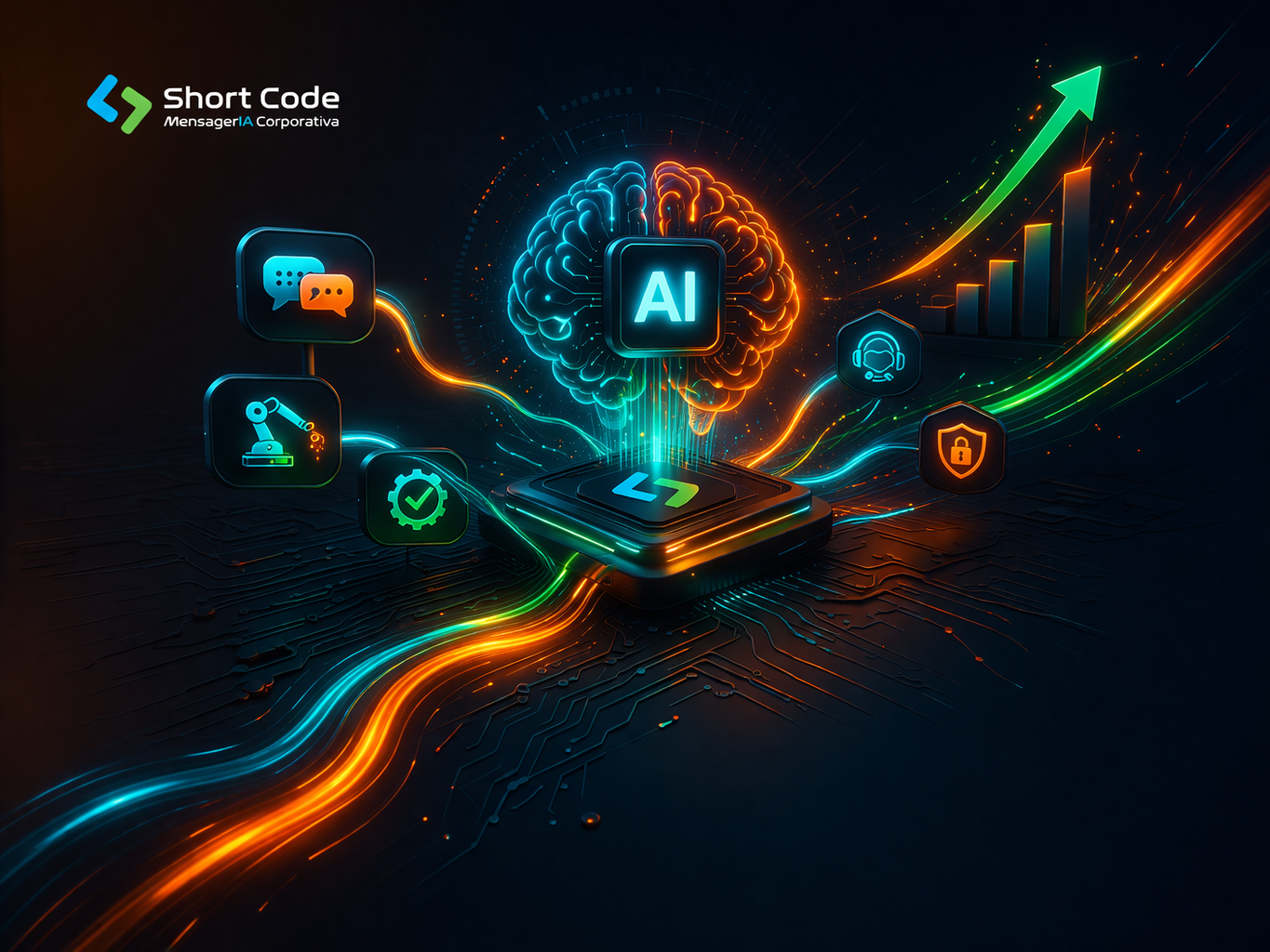 Short Code AI para opera&ccedil;&atilde;o de mensageria com intelig&ecirc;ncia