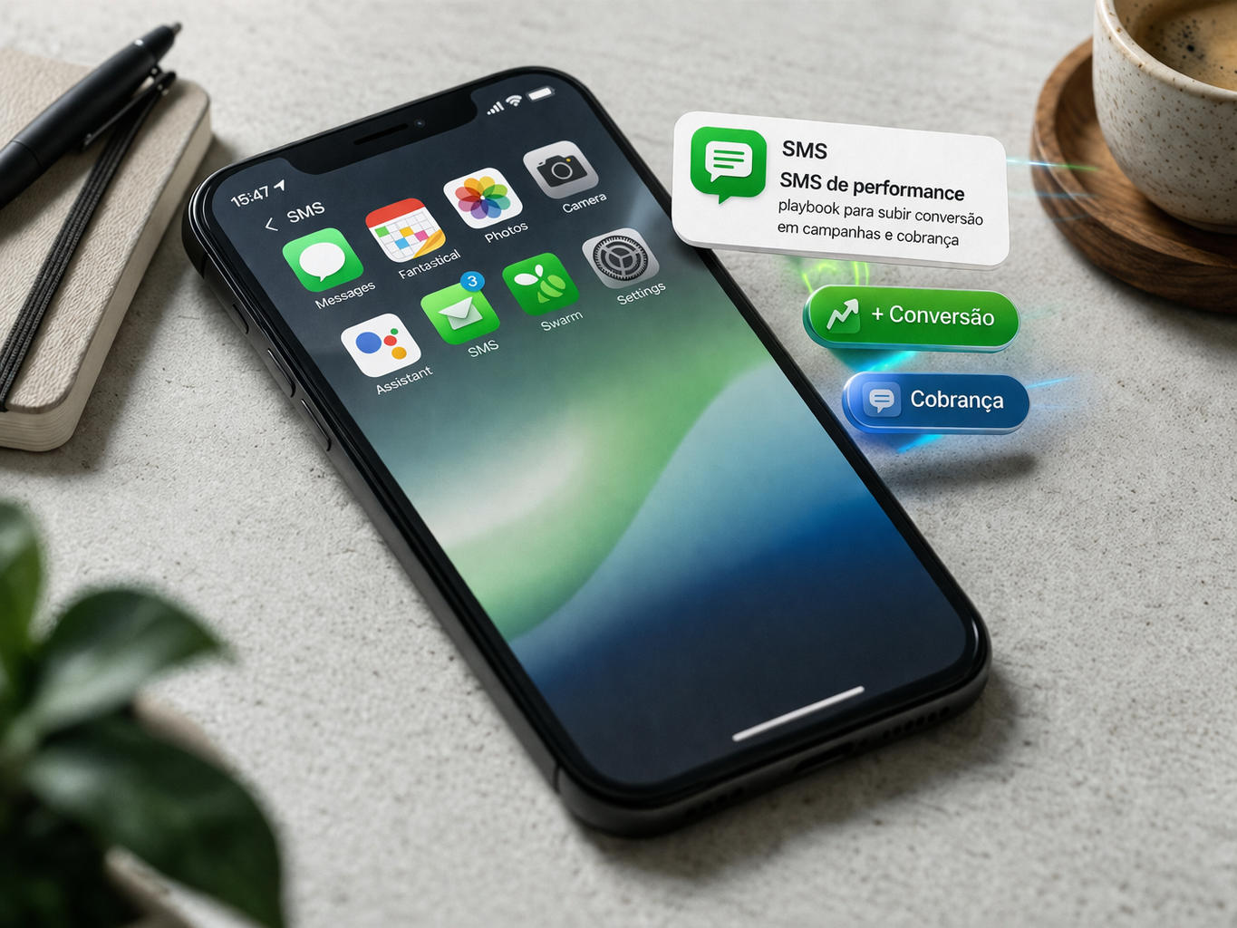 Campanha de SMS de performance com foco em conversão e cobrança